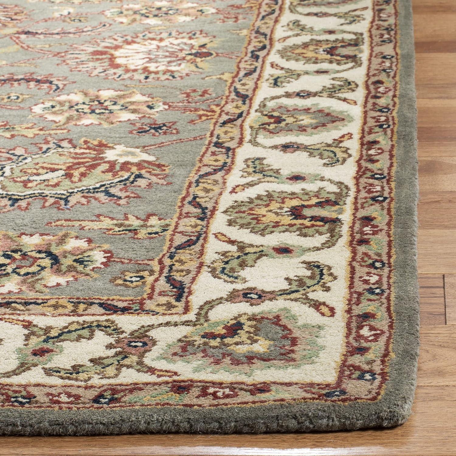 Classic CL359 Hand Tufted Accent Rug - Celadon/Ivory - 2'x3' - Safavieh.