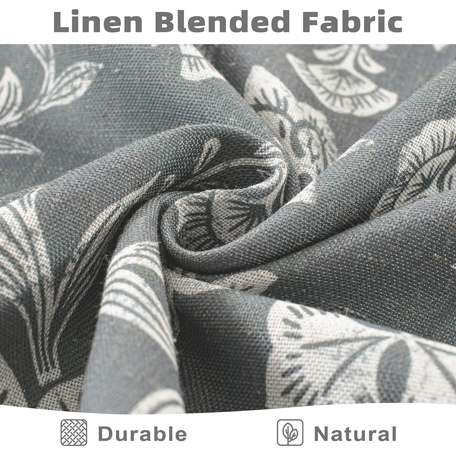 DriftAway Twyla Floral Tailored 52'' W Window Valance