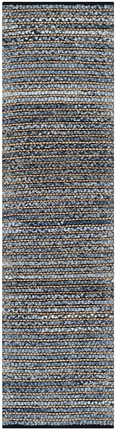 Cape Cod CAP365 Hand Woven Runner Rug - Blue - 2'3"x14' - Safavieh.