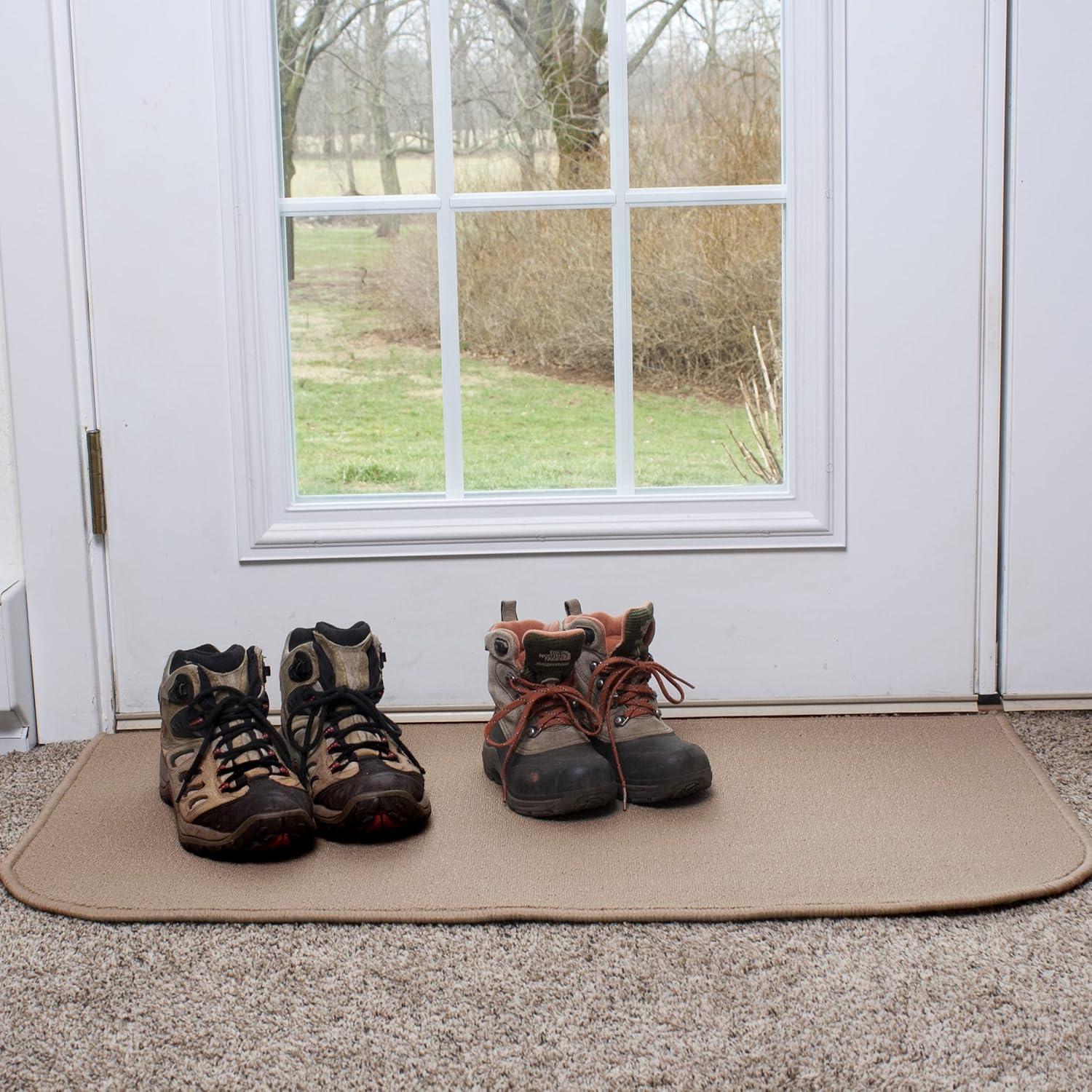 John Ritzenthaler Co. Indoor Accent Rug, 20" x 36", Solid Beige