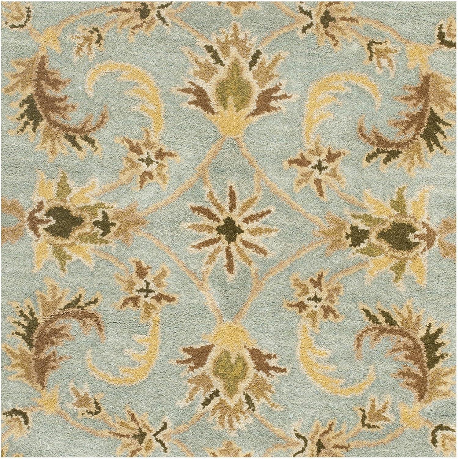 Heritage HG913 Hand Tufted Area Rug - Light Blue/Beige - 7'6"x9'6" - Safavieh.