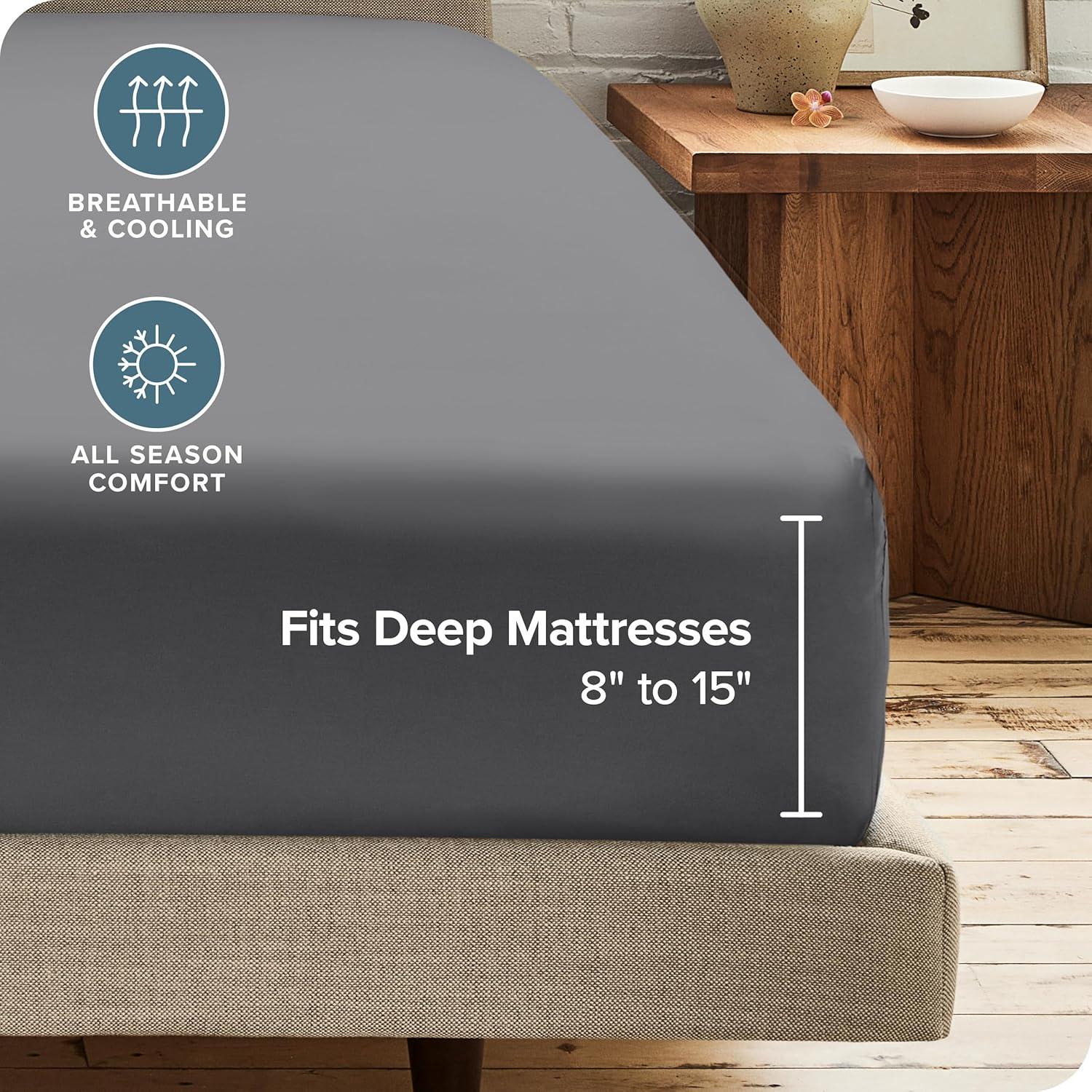 Ultra-soft Microfiber Deep Pocket Fitted Sheet