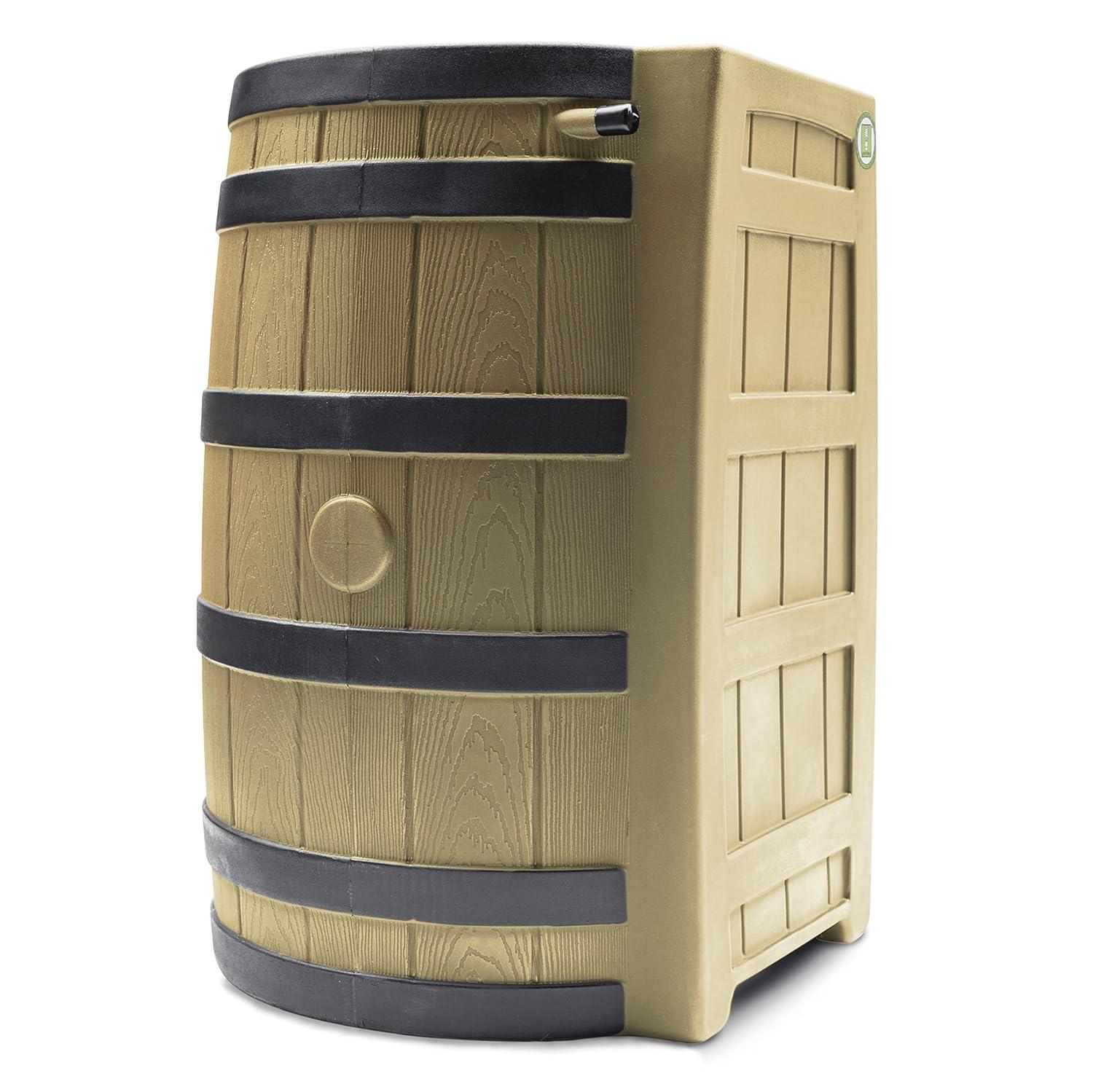 Good Ideas Good Ideas Rain Wizard Whiskey Style Rain Barrel with Overflow and Spigot