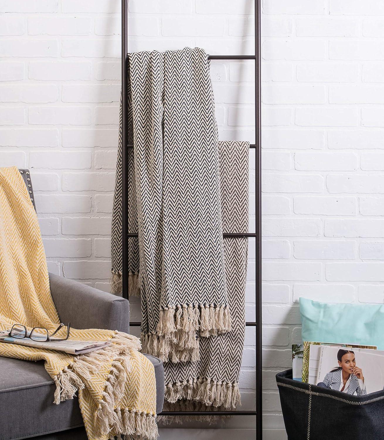 Design Imports Hand Woven Throw Blanket