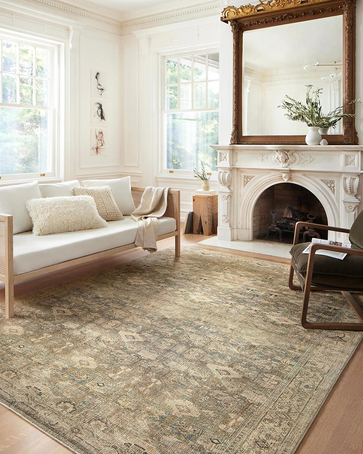 Loloi Margot Antique/Sage Rug feat. CloudPile