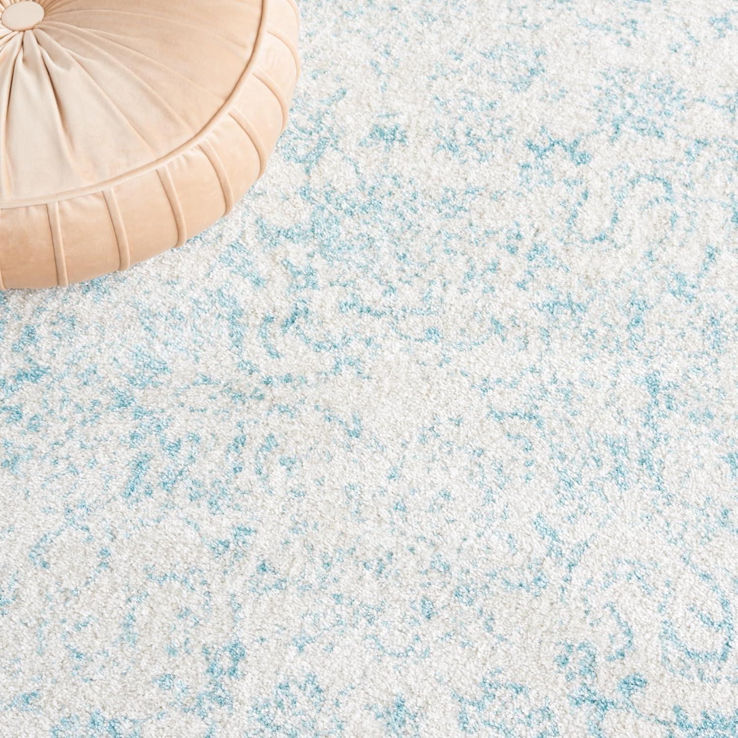 Adirondack ADR109 Machine Made Indoor Area Rug - Ivory/Light Blue - 6'x9' - Safavieh