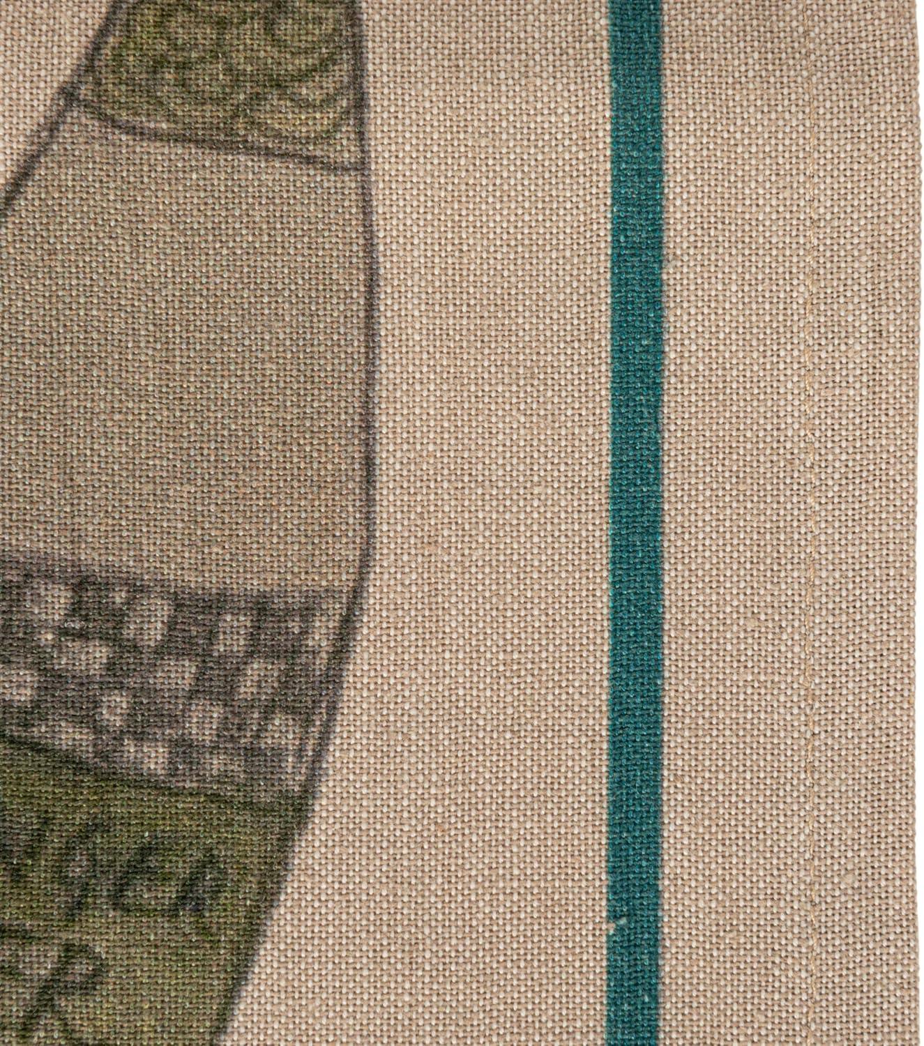 Creative Co-Op Cotton Printed Tea Towel with Cocktail Recipe Prints, Multicolor, Set of 8