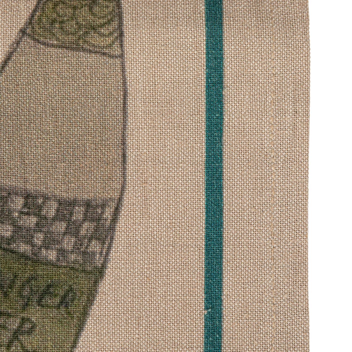 Creative Co-Op Cotton Printed Tea Towel with Cocktail Recipe Prints, Multicolor, Set of 8