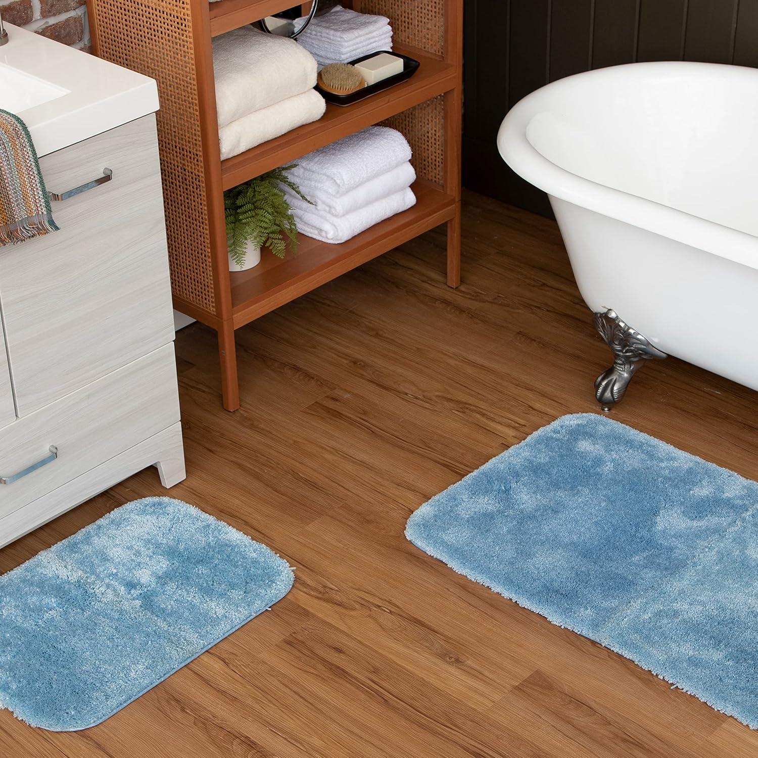 Mohawk Home Royal Bath Rug Wedgewood, 1'5"x2', Light Blue