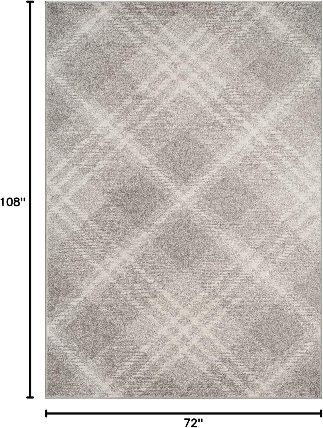 Adirondack ADR129 Power Loomed Area Rug - Light Grey/Ivory - 6'x9' - Safavieh.