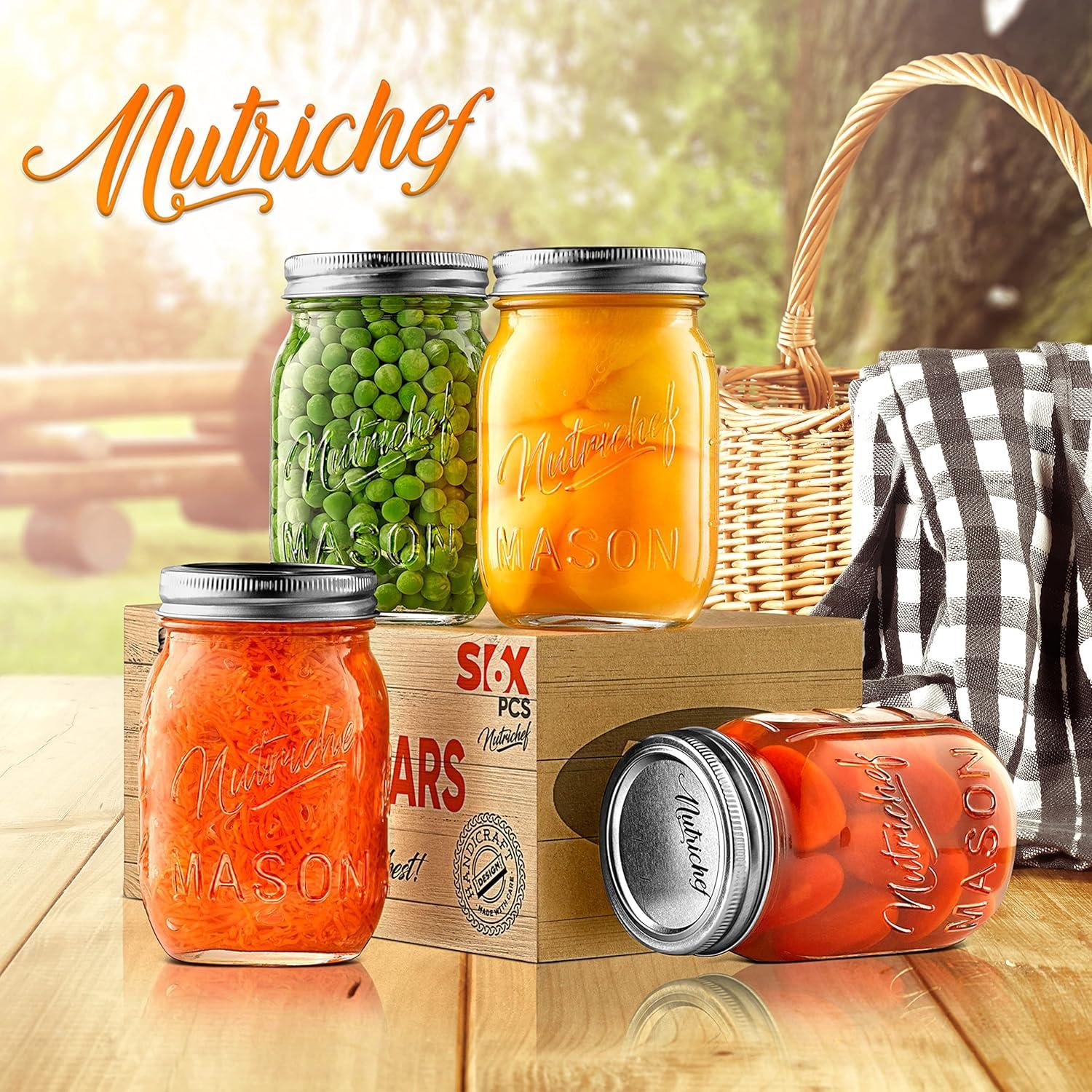 NutriChef Glass Jar - Set of 4 (Set of 4)