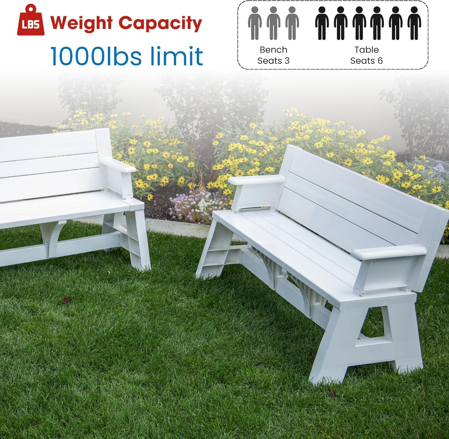 Convert A Bench  Gen I White
