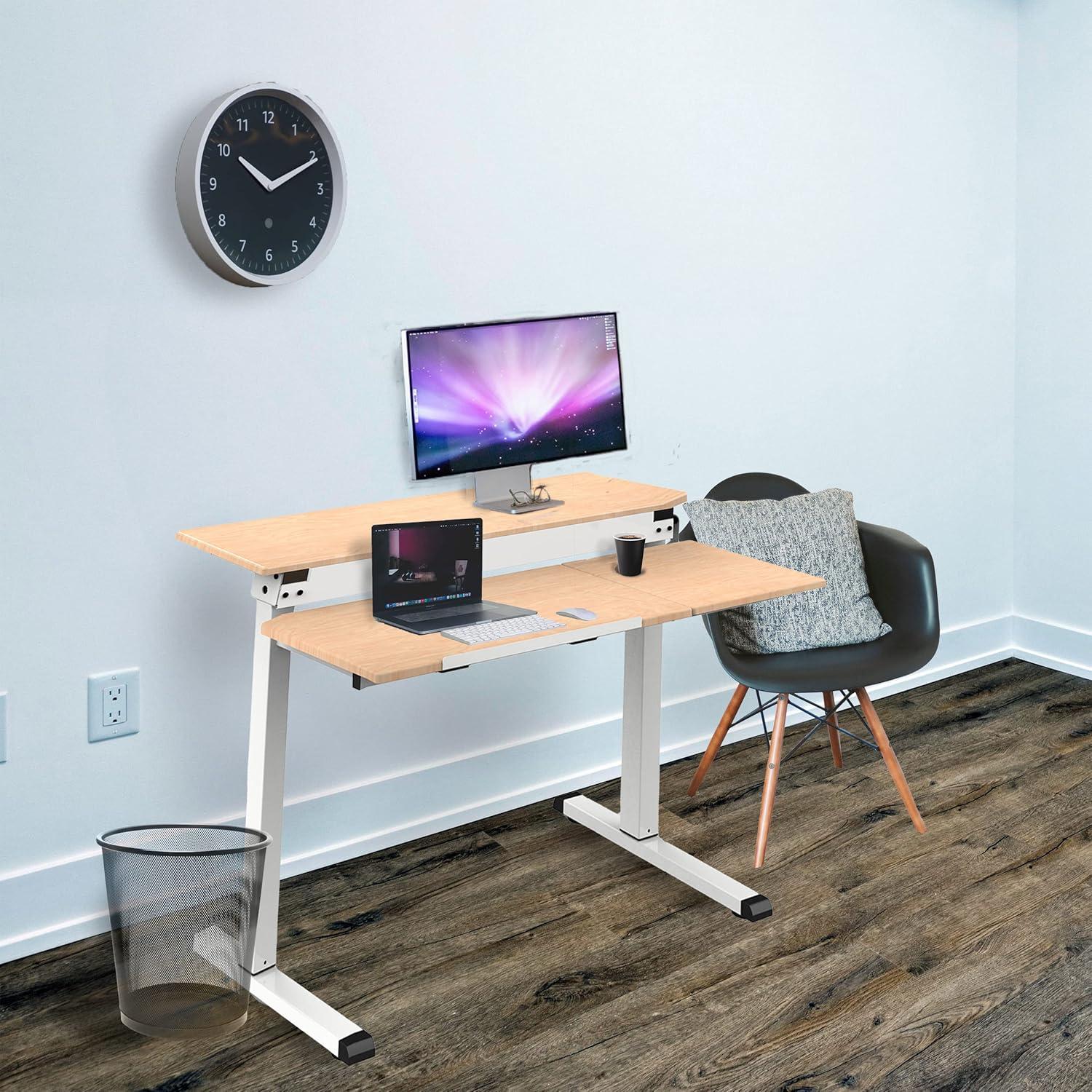 Leidah Adjustable Metal Base Standing Desk