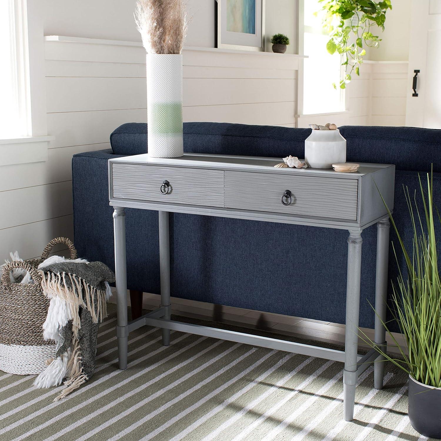 Aliyah 2 Drawer Console Table - CNS5729B - Gray - Safavieh