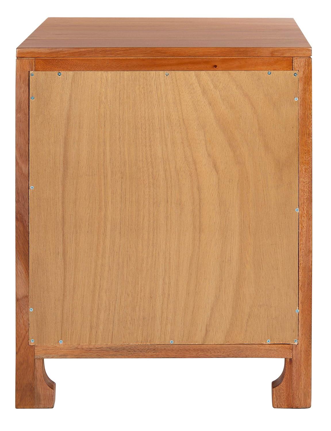 Dave 1 Drawer 1 Door Nightstand - Natural - Safavieh.