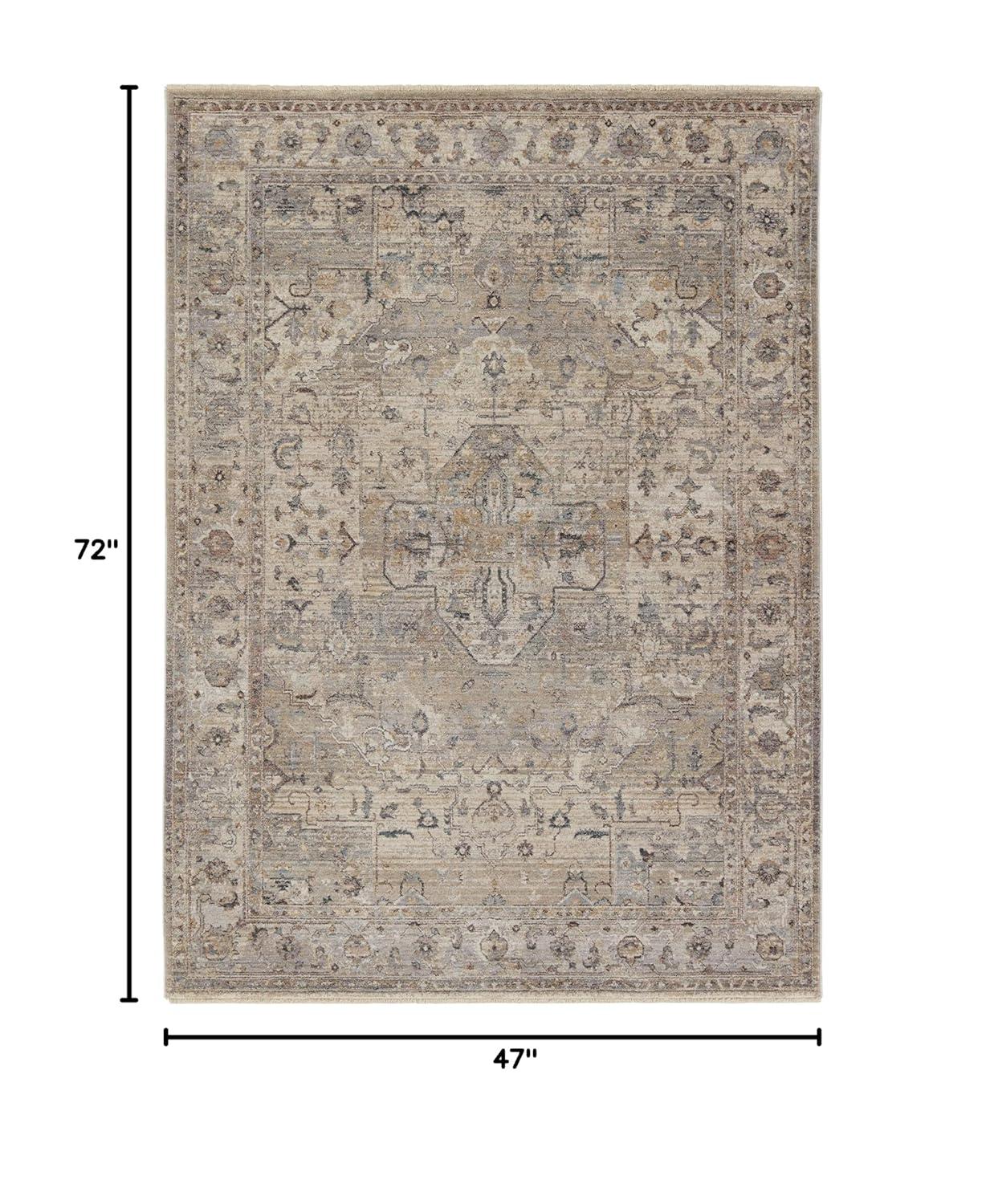 Jaipur Living Soft 4x6 Area Rug, Boho, Tan/Cream