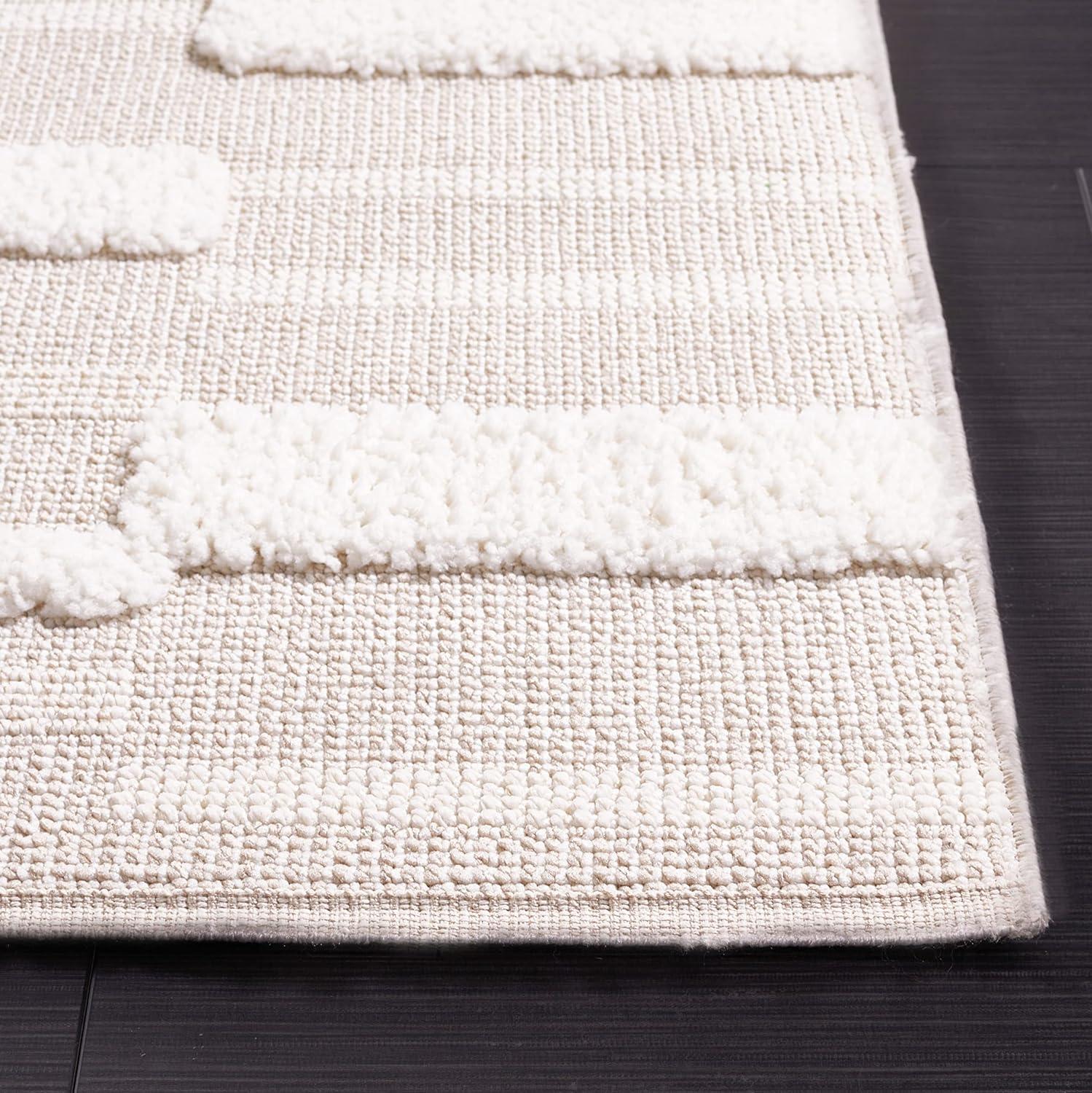 Trends TRD120 Power Loomed Area Rug - Beige/Ivory - 4'x6' - Safavieh.