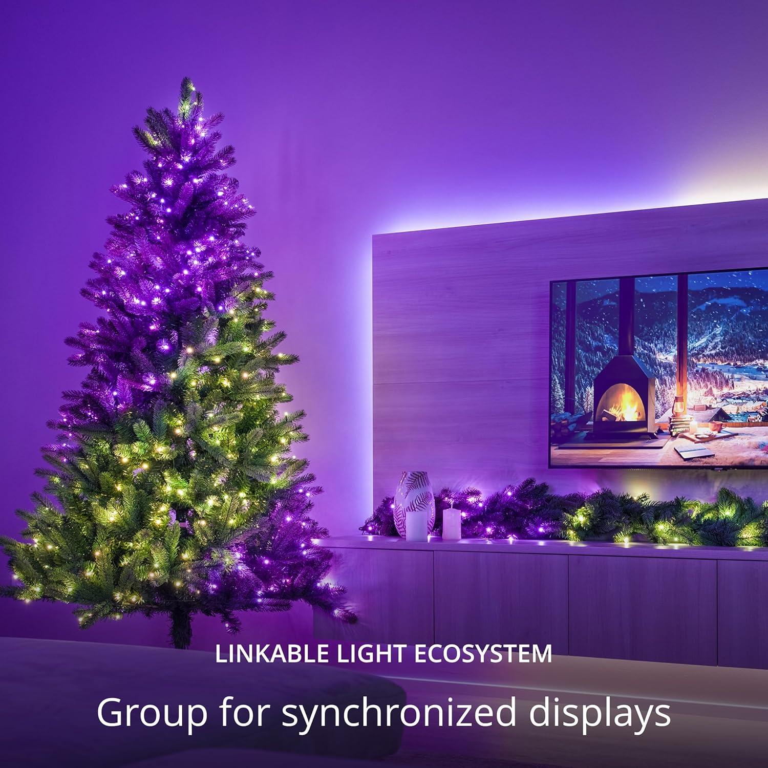 Twinkly Strings  App-Controlled LED Christmas Lights Indoor and Outdoor Smart Lighting Decoration