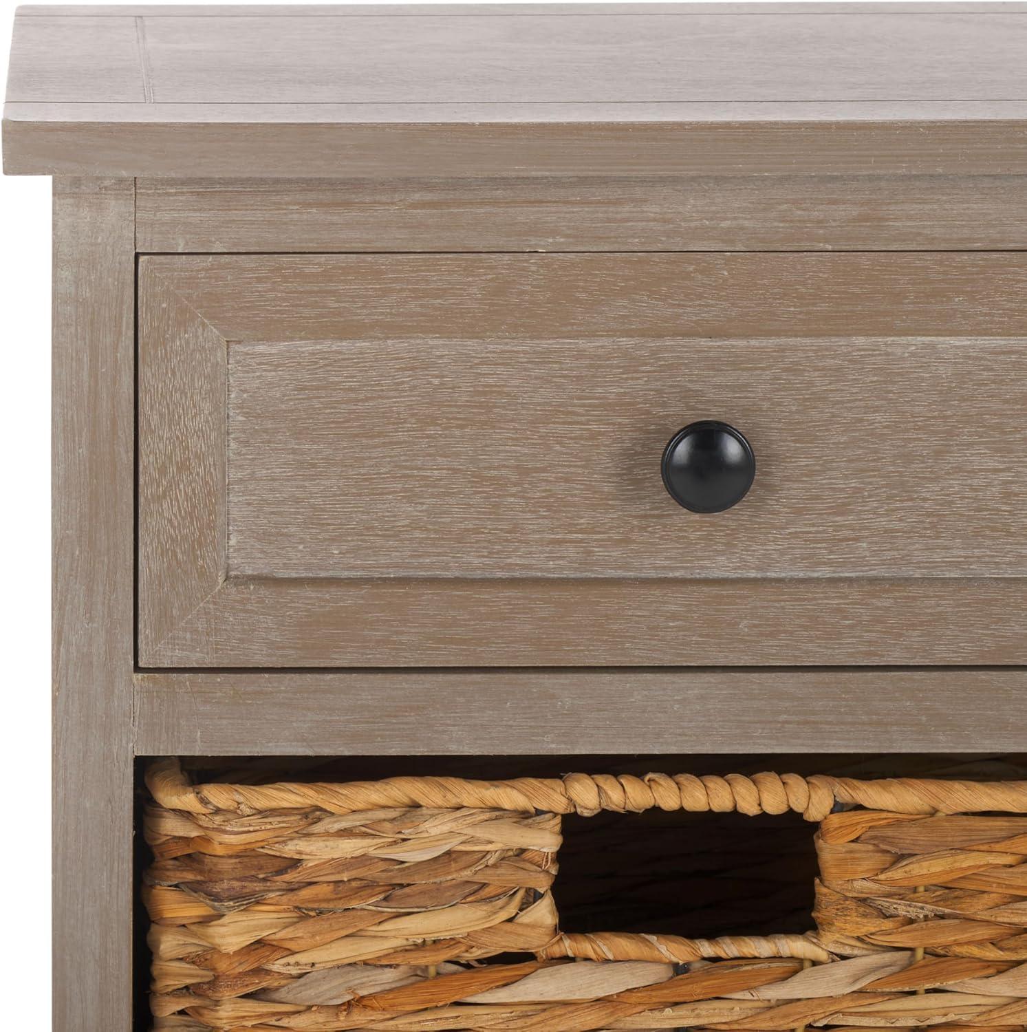 Herman Storage Unit - AMH5702 - White Wash - Safavieh Couture