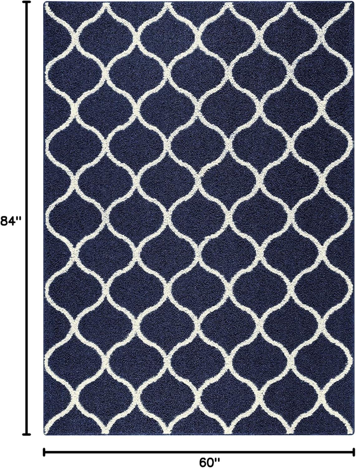 Hershman Tufted Blue/White Indoor Rug