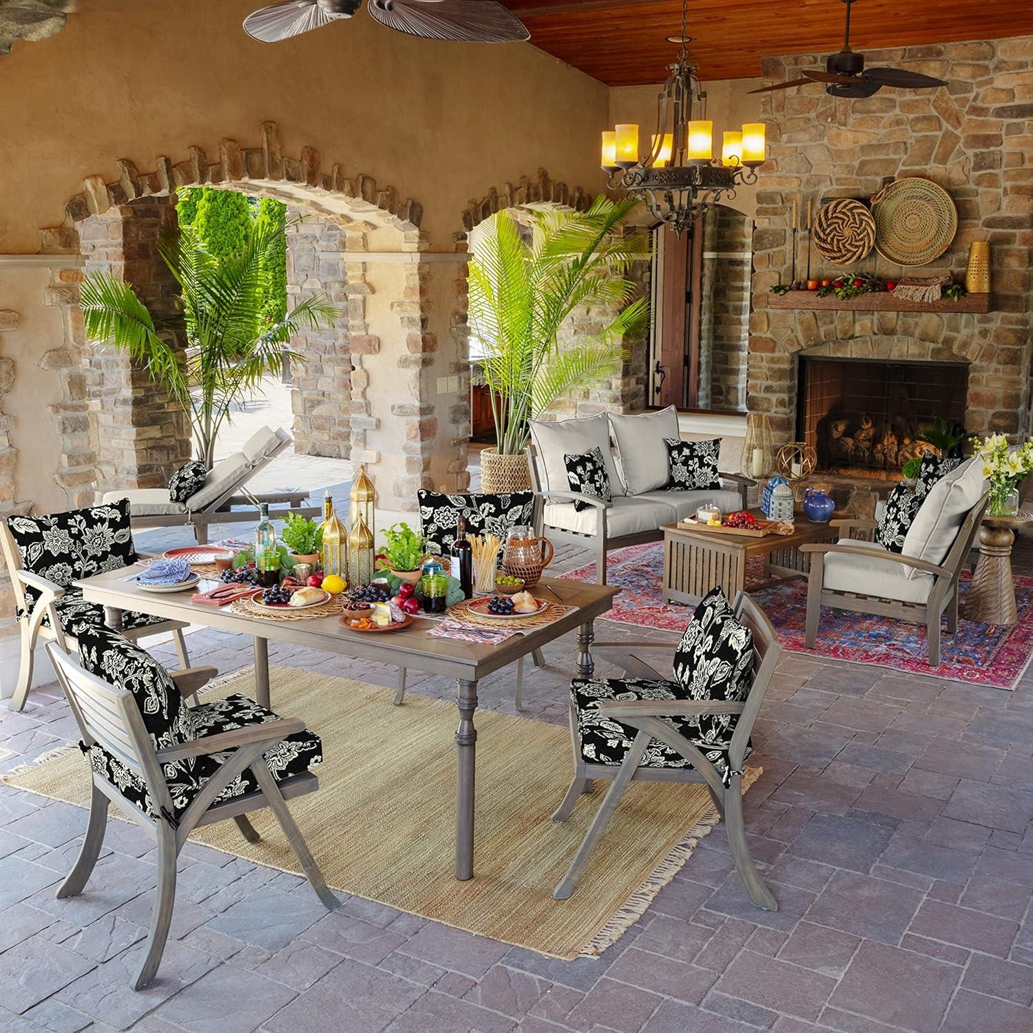 ARDEN ARDEN Ruby Outdoor Square Pillow Cover & Insert (Set of 2)