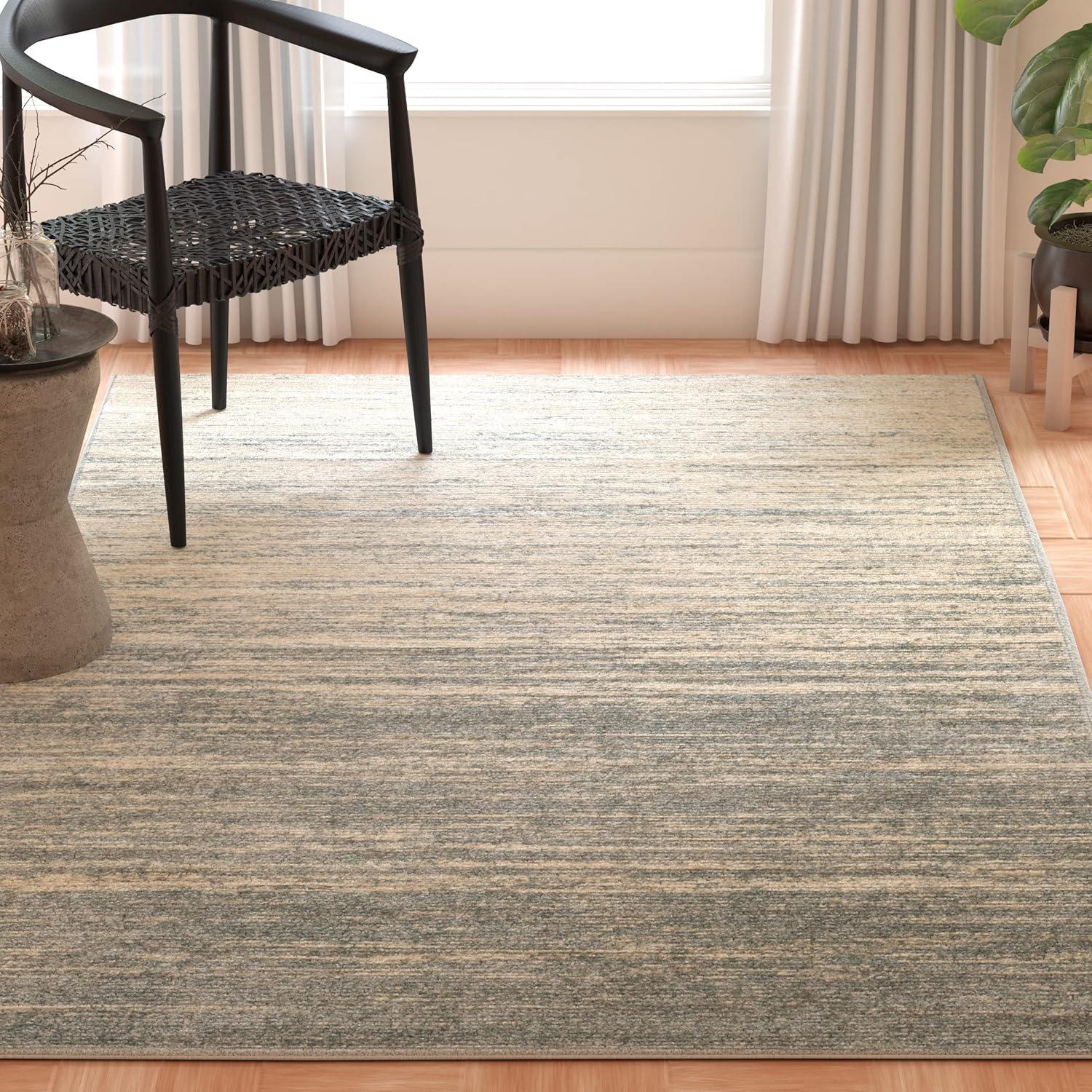 Adirondack ADR113 Machine Made Indoor Accent Rug - Slate/Cream - 3'x5' - Safavieh