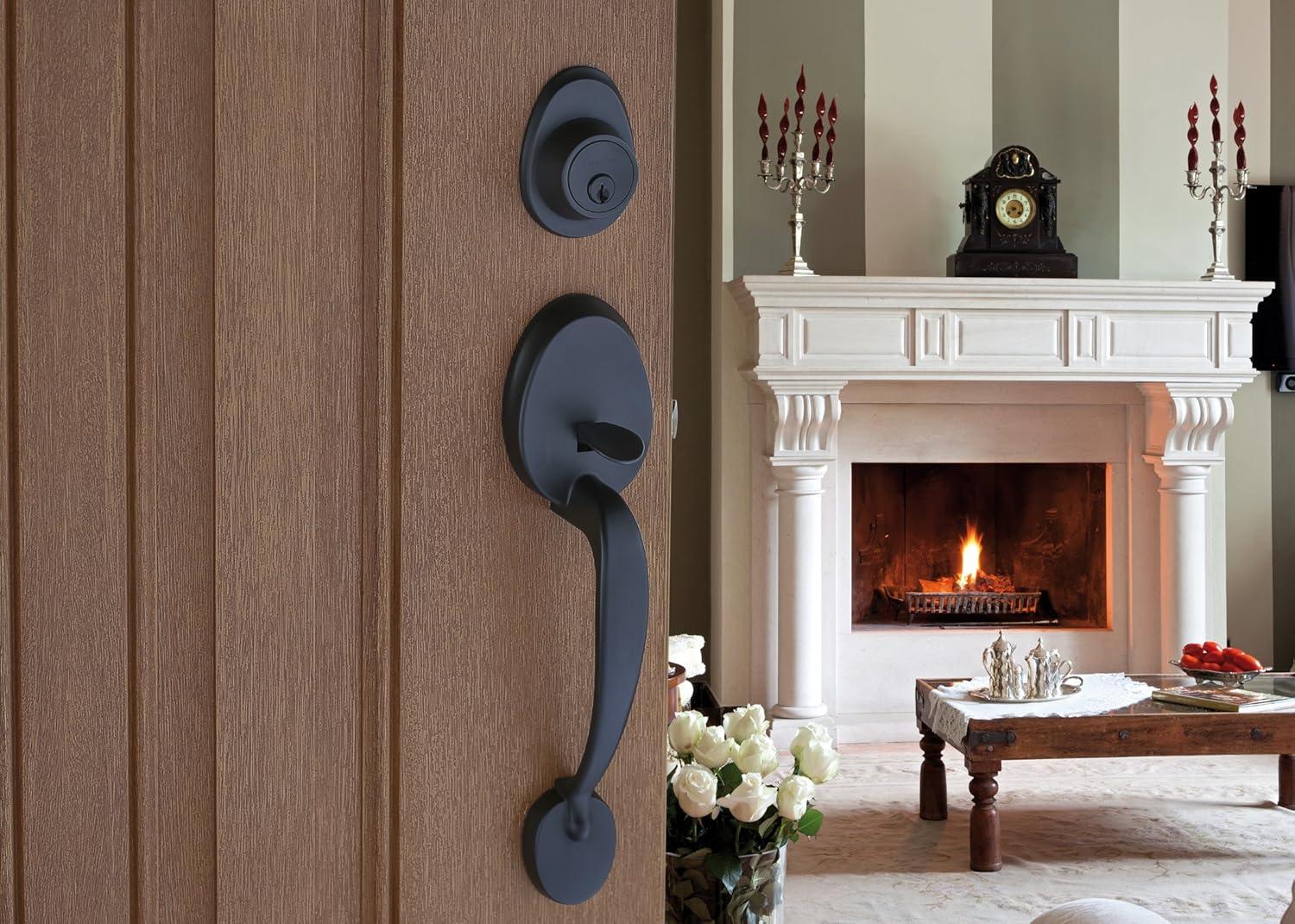 Copper Creek Copper Creek Handleset with Single Cylinder Deadbolt and Copper Creek Door Lever and Colonial Rosette