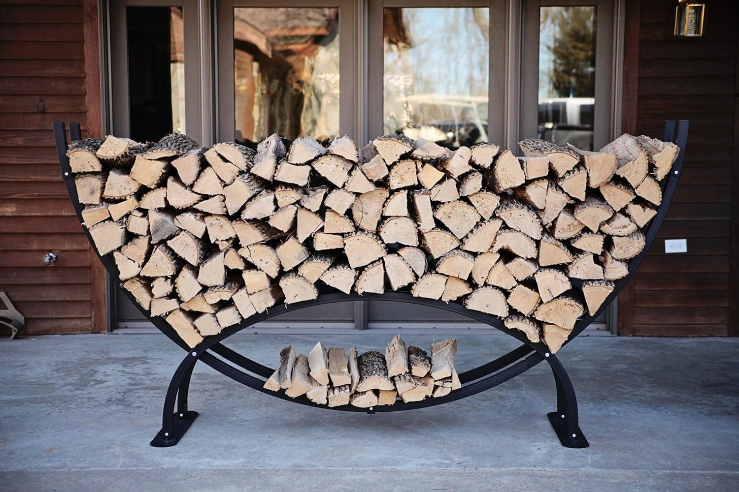 Woodhaven 96'' W Metal Log Rack