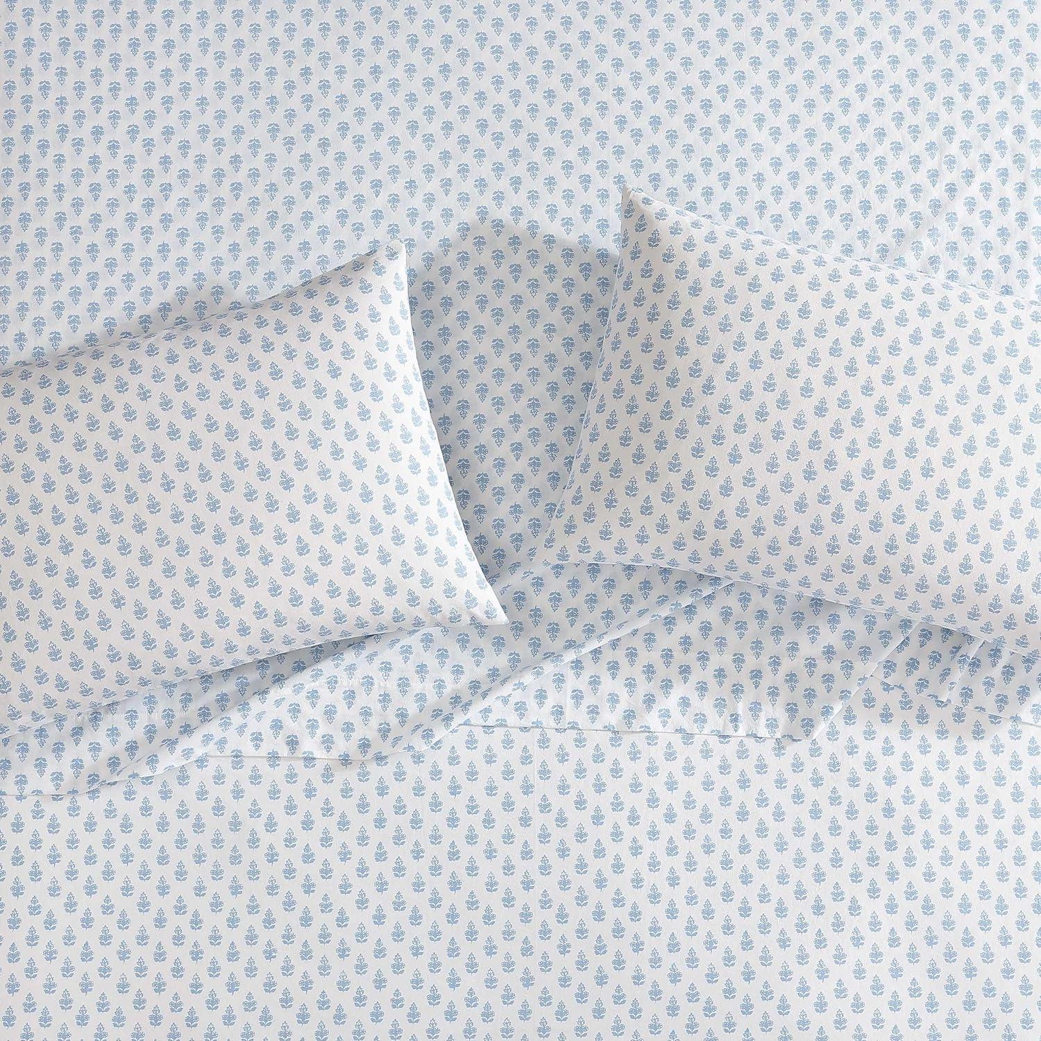Laura Ashley Laura Ashley Printed Cotton Percale Sheet Set