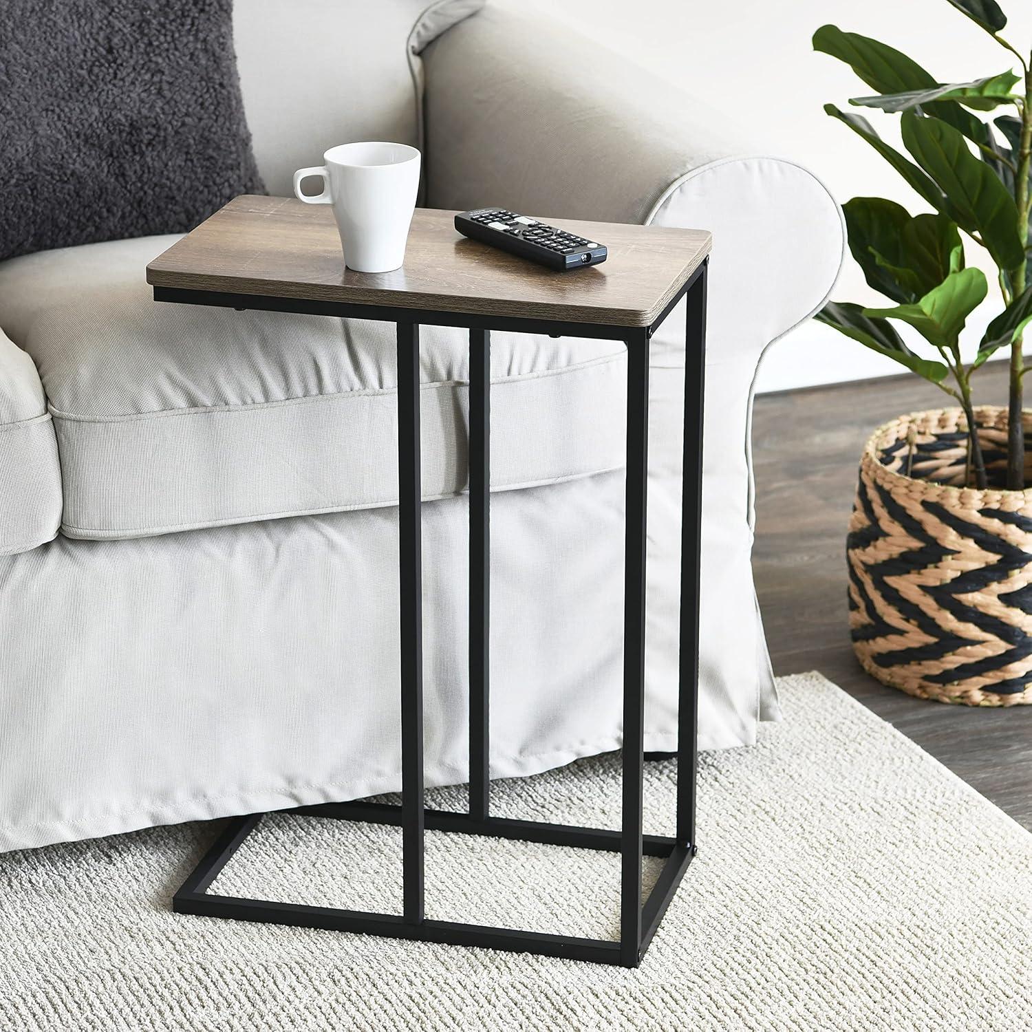 Household Essentials Jamestown C-Shaped End Table