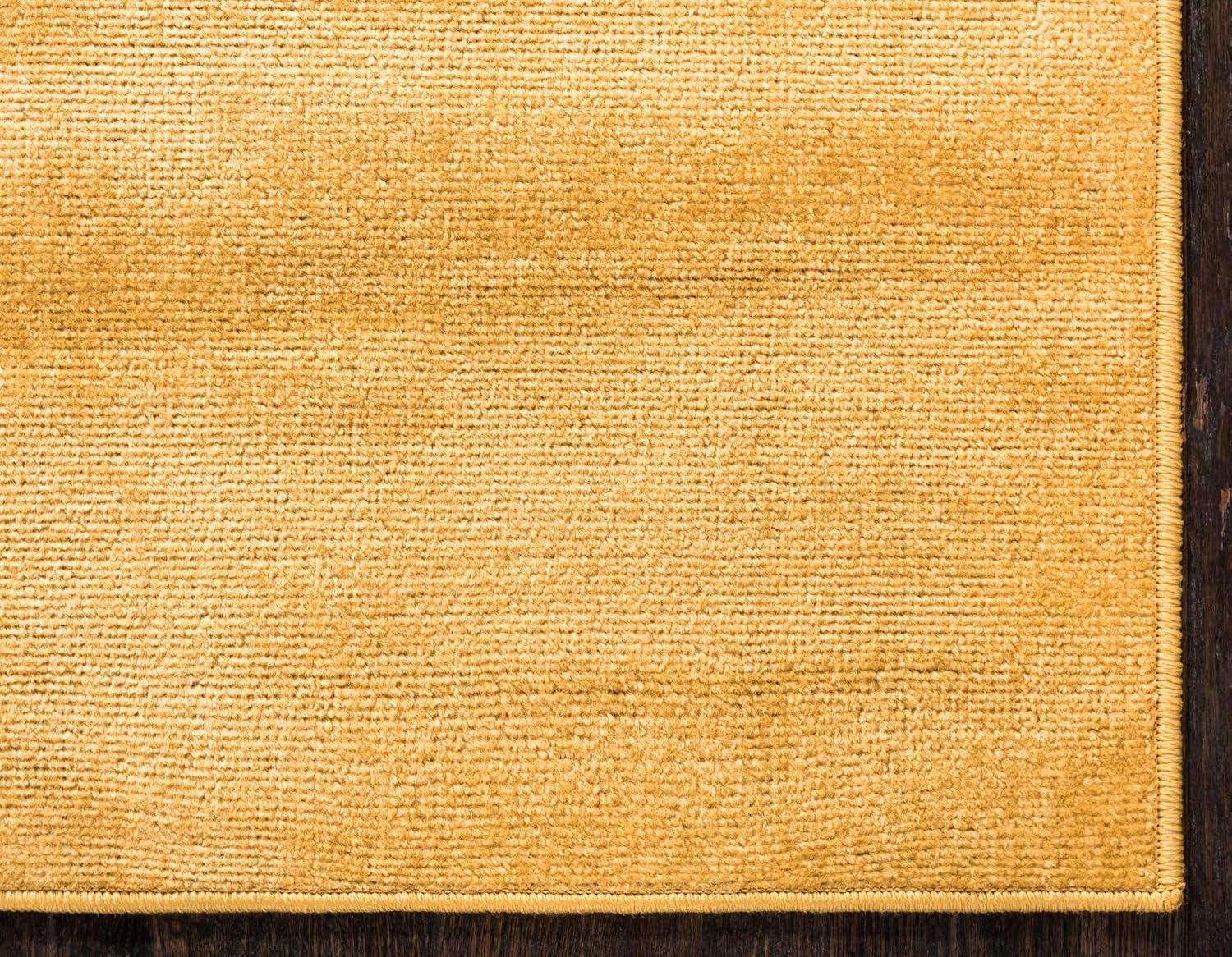 Unique Loom Williamsburg Collection Area Rug - Solid (2' 9" x 9' 10" Runner Gold)