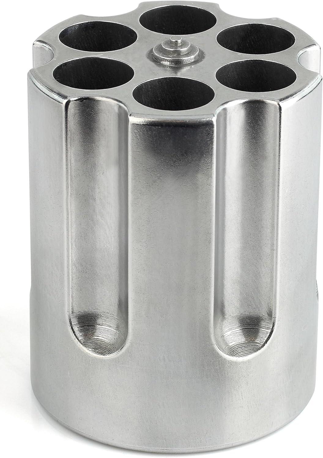 CBG CBG-1007 Portalápices con Cilindro de Revólver Aluminio Fundido&44; Plata
