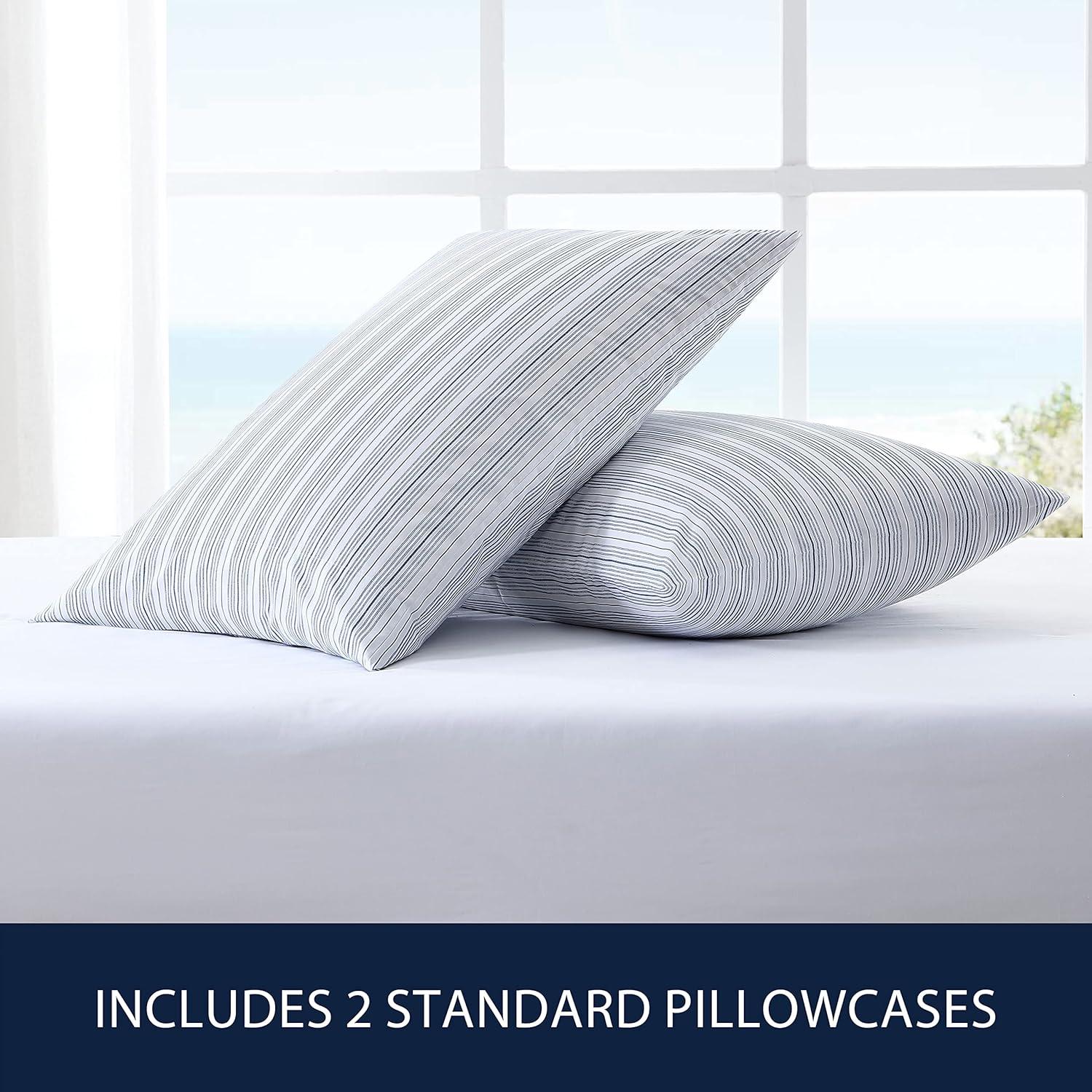 Nautica Percale Cotton Standard Pillowcase Set