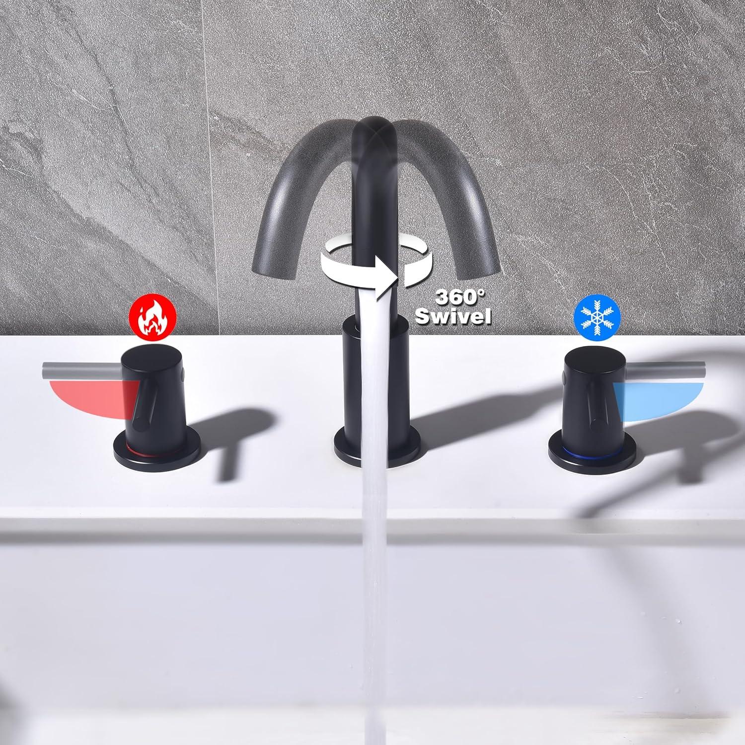 Widespread 2-handle Bathroom Faucet