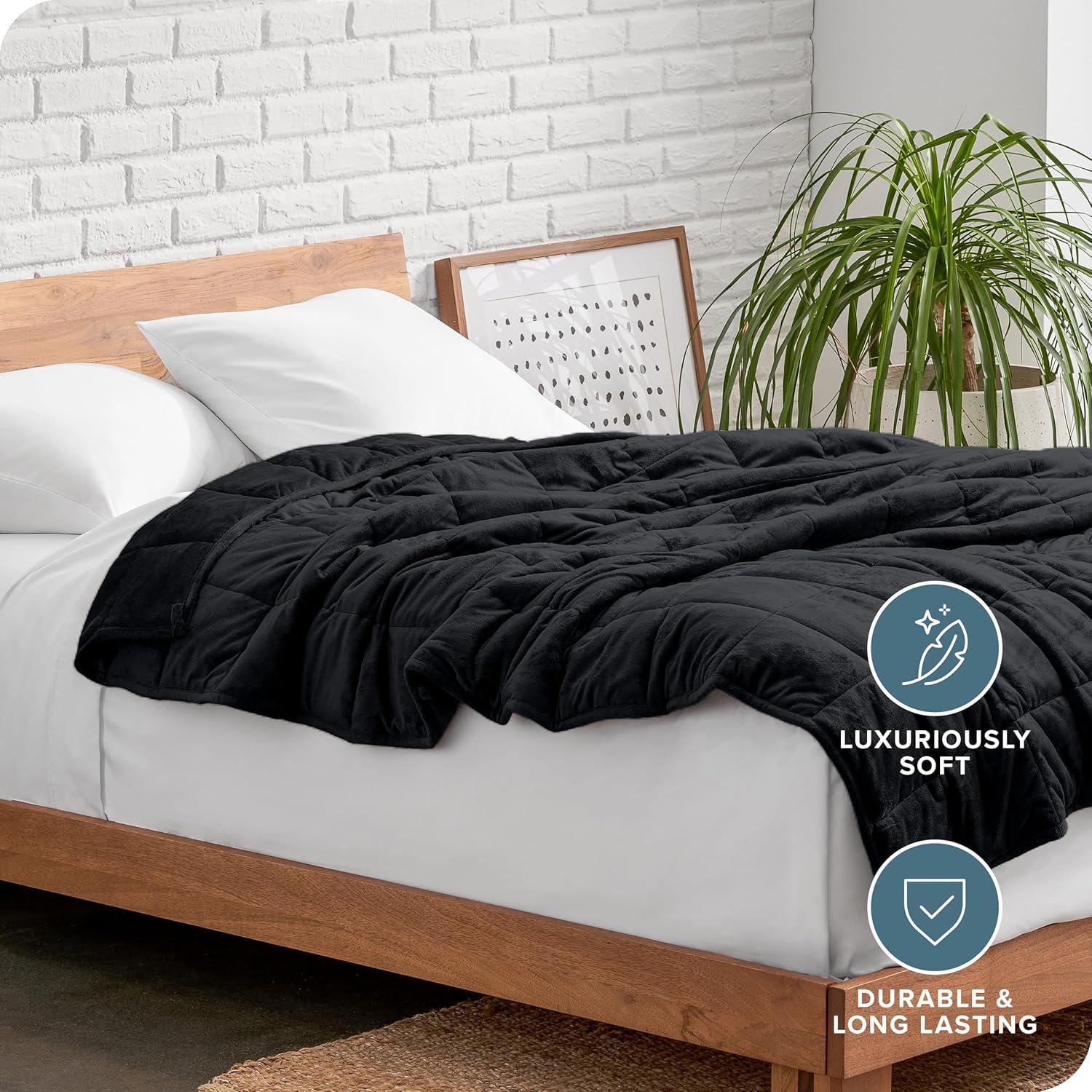 Bare Home Minky Fleece Weighted Blanket