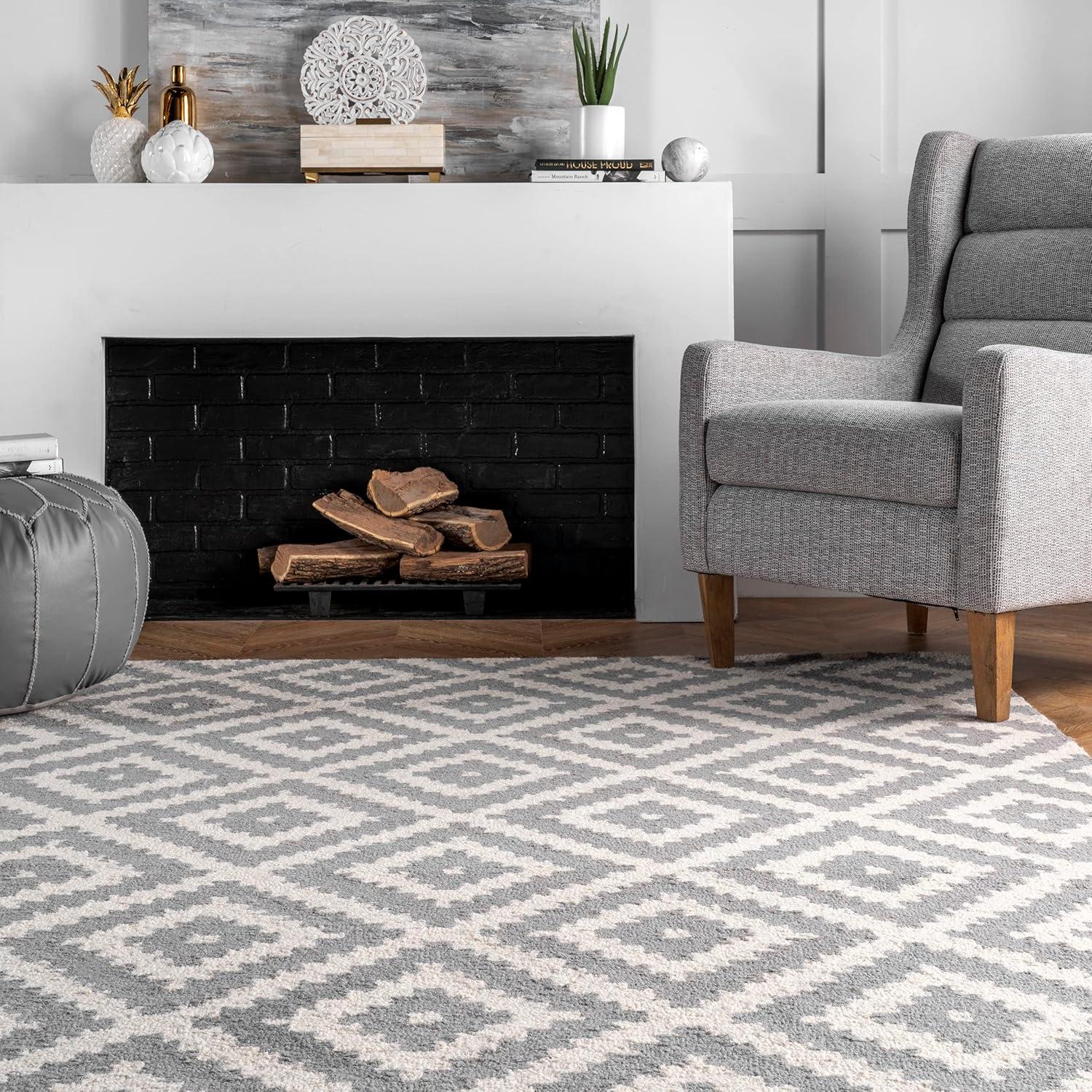 Nuloom Kellee Hand Tufted Geometric Wool Indoor Area Rug