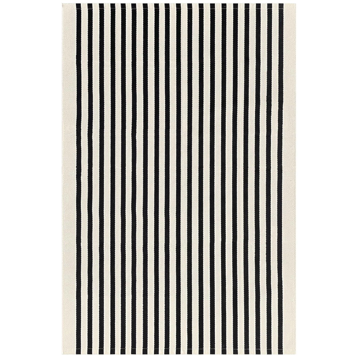 IOHOUZE Navy and White Striped Rug 2'x3' Front Door Rugs, Small Washable Area Rug for Front Porch, Spring Summer Doormats Outdoor Indoor, Cotton Rugs for Entryway Porch Entrance