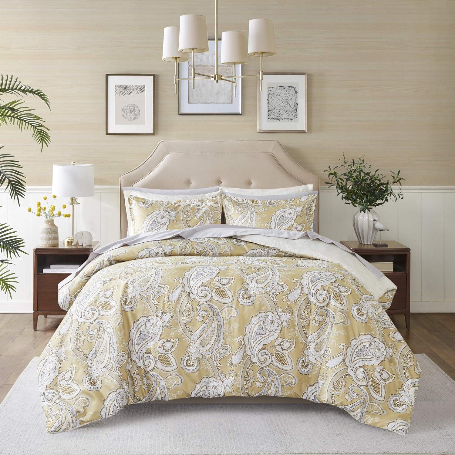 Madison Park Essentials Gracelyn Paisley Print Comforter Set with Sheets