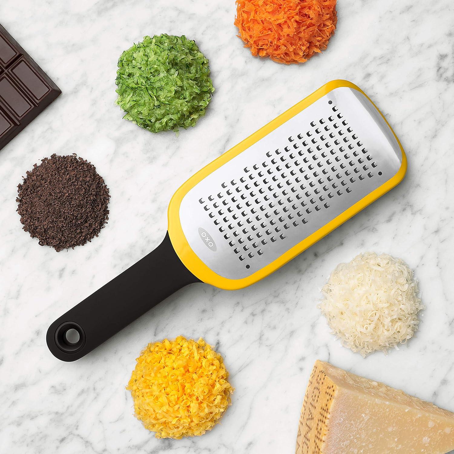 Yellow Rectangular Medium Stainless Steel Grater