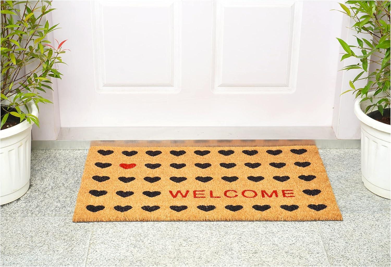 Eco-Friendly Coir Rectangular Welcome Outdoor Doormat