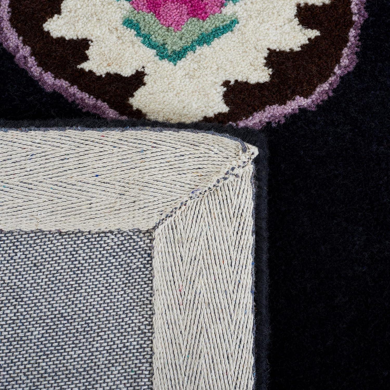 Bellagio BLG535 Hand Tufted Area Rug - Blue/Pink - 8'x10' - Safavieh.