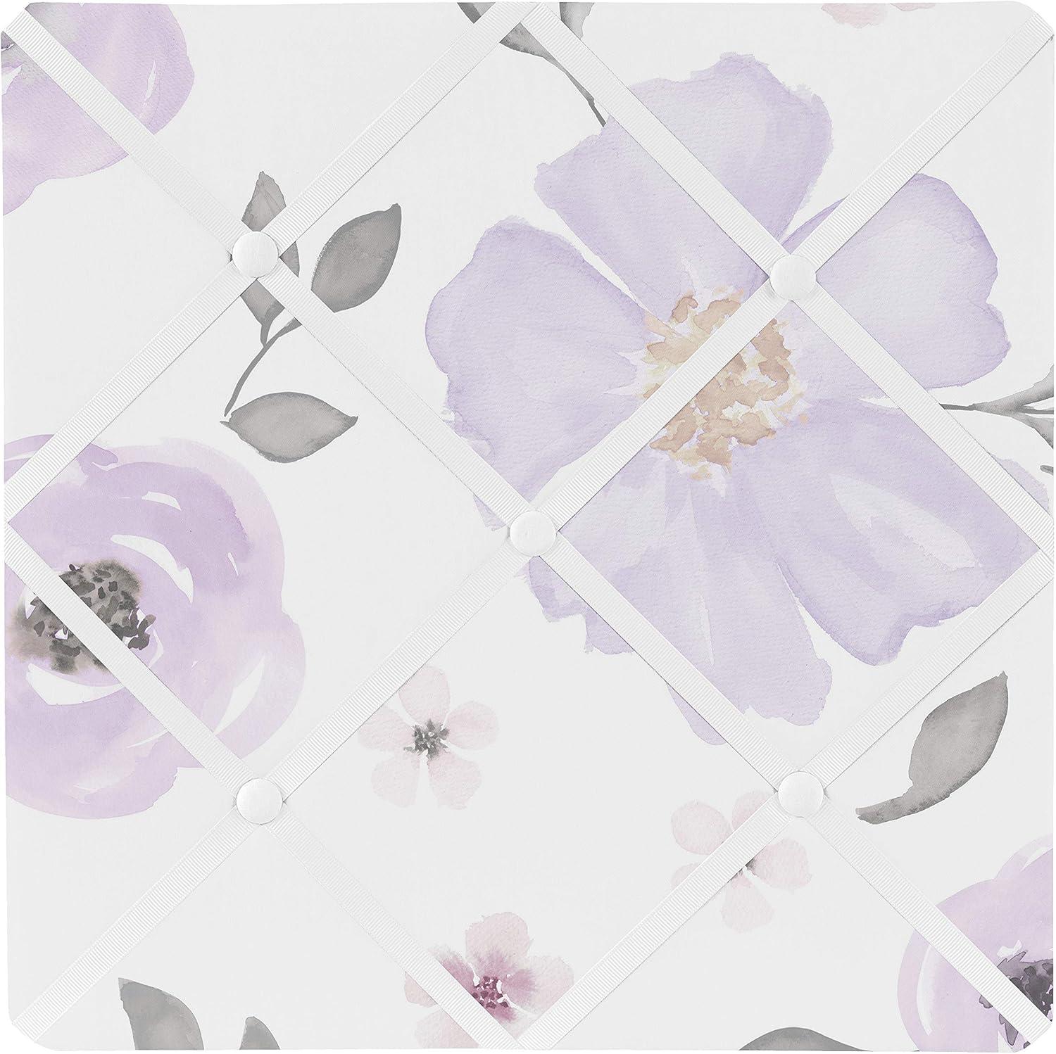 Sweet Jojo Designs Watercolor Floral Wall Mounted Photo Memo Board