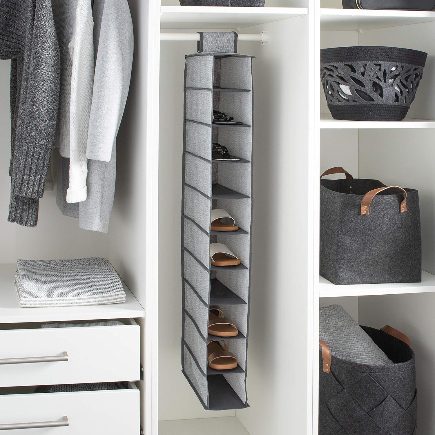 Simplify 10 Pair Hanging Shoe Organizer