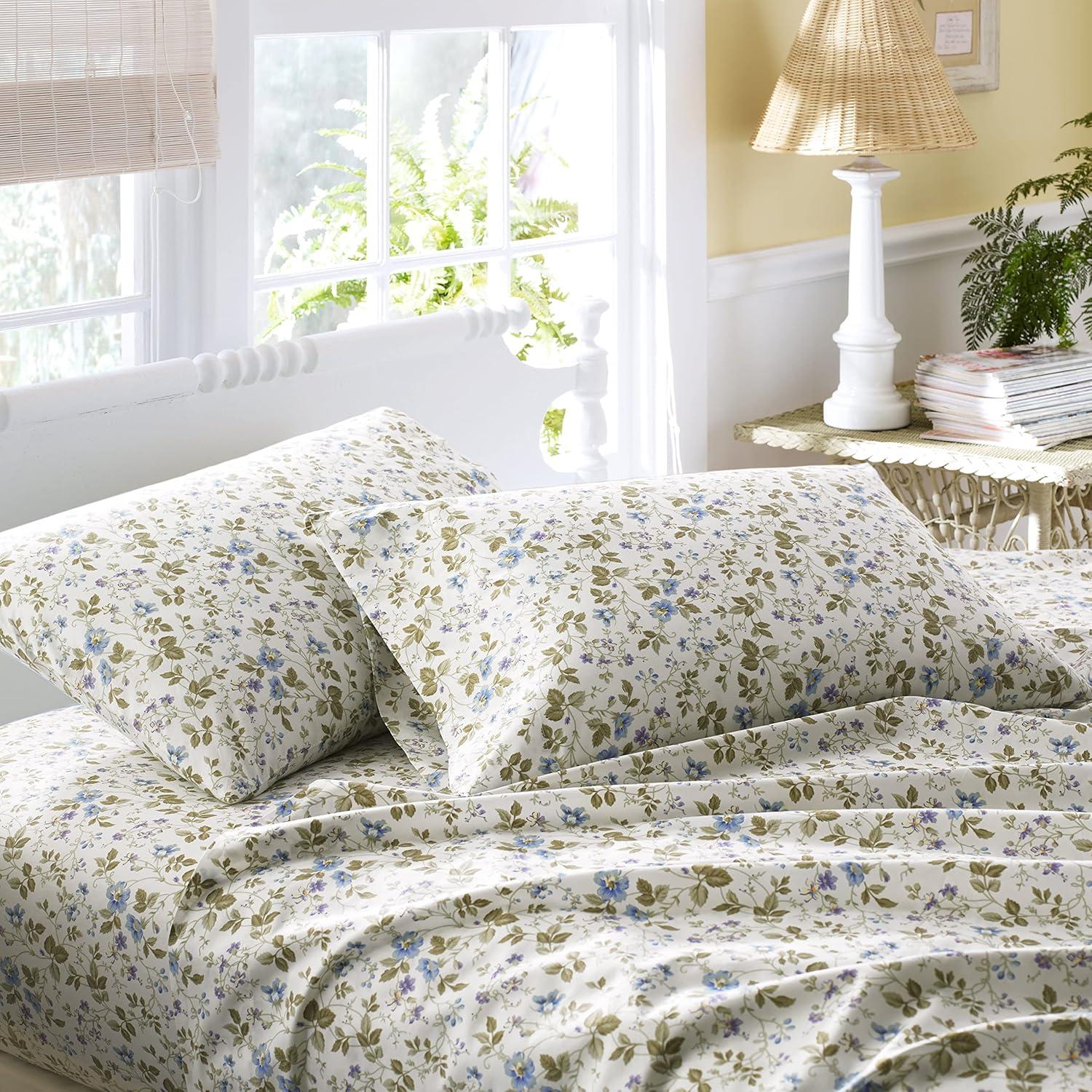 Cotton Sheet Set King Spring Bloom - Laura Ashley