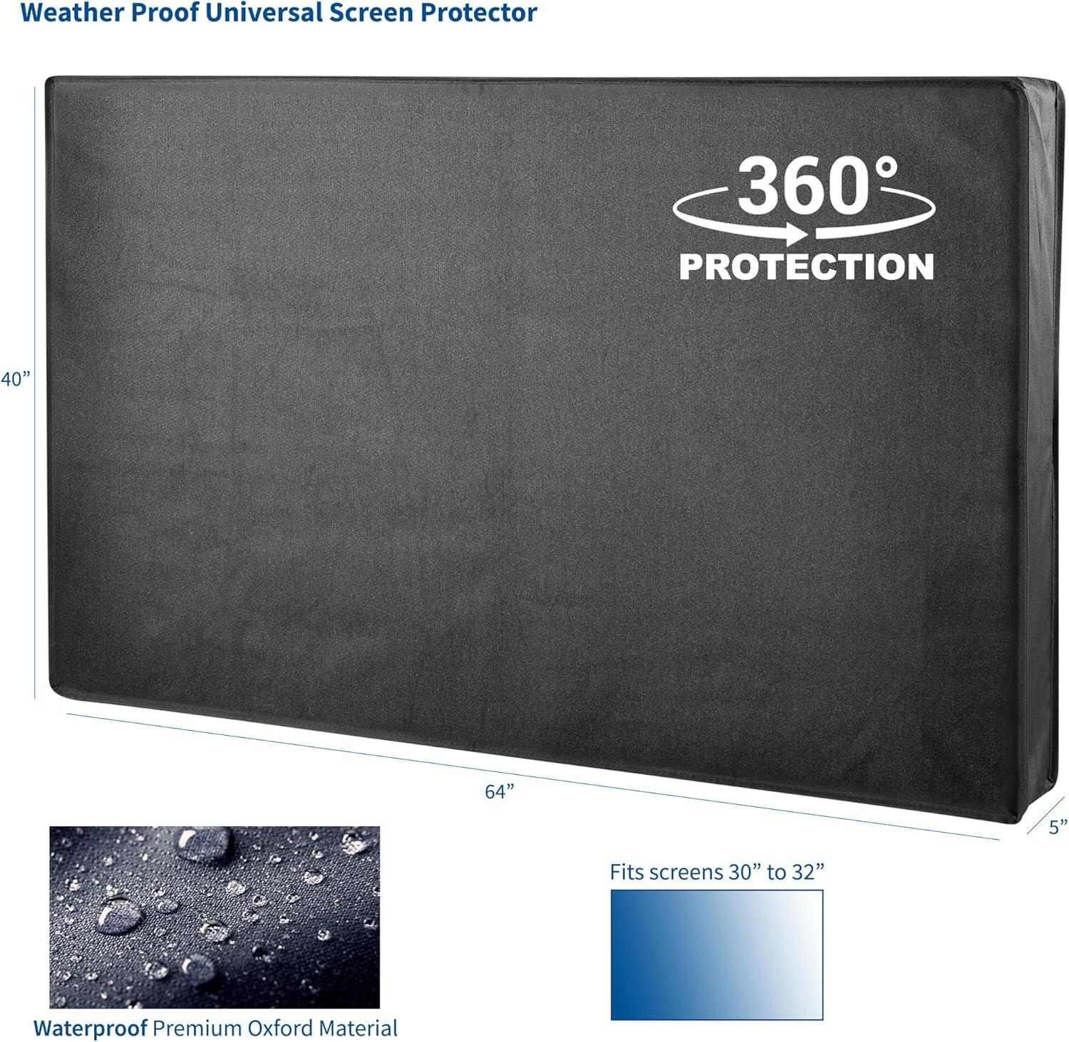 Vivo Black Flat Screen TV Cover Protector