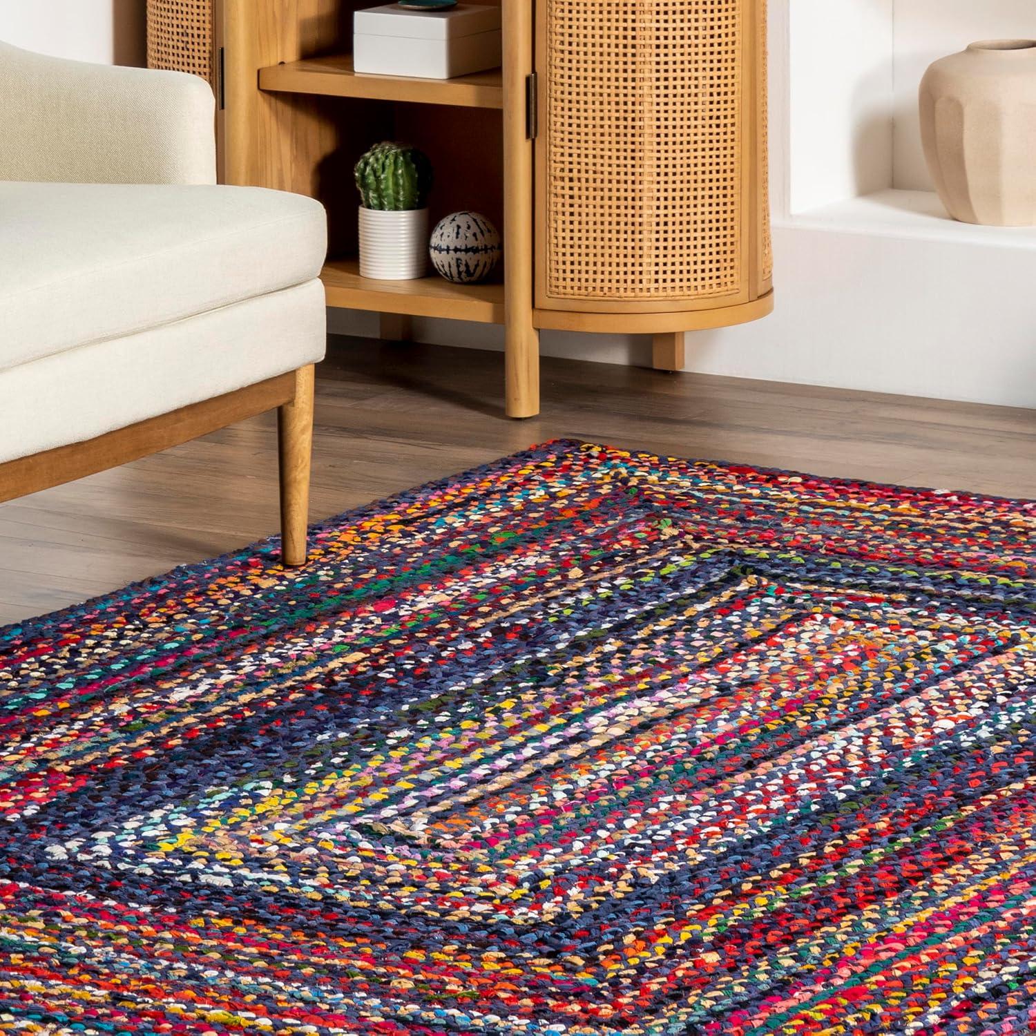 nuLOOM Tammara Hand Braided Accent Rug, 3' x 5', Blue