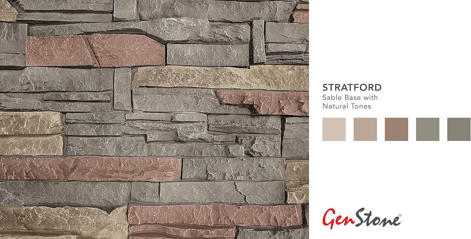 11.25" x 41.25" Stone Wall Paneling