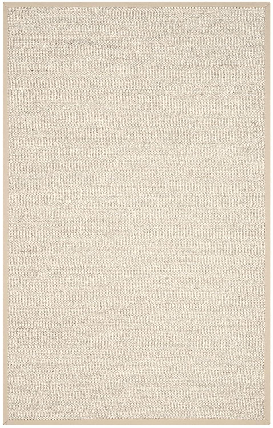 Natural Fiber NF143 Power Loomed Indoor Area Rug - Marble/Linen - 5'x8' - Safavieh