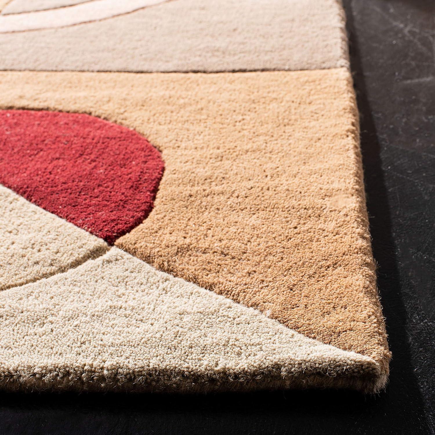 Rodeo Drive RD845 Hand Tufted Area Rug - Beige/Multi - 3'6"x5'6" - Safavieh.