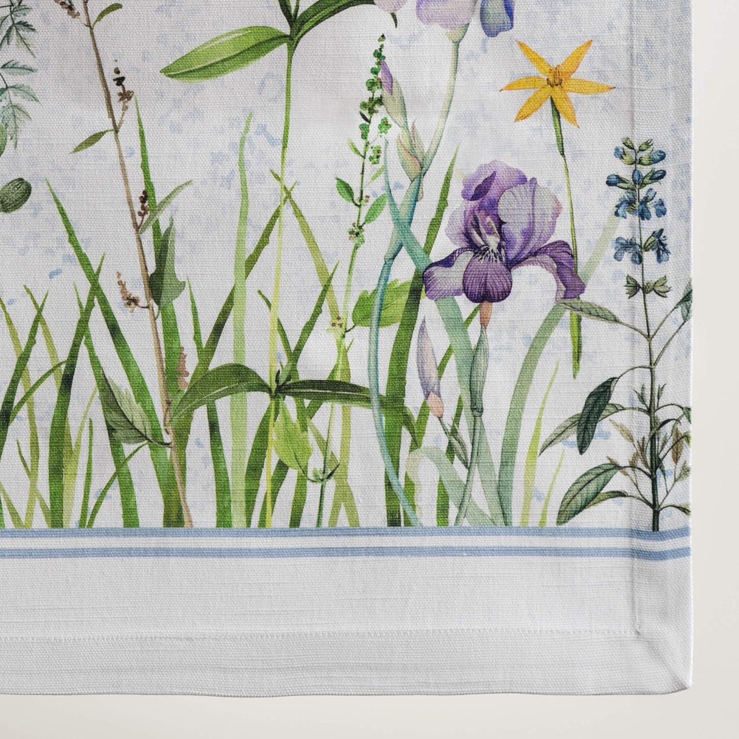 Floral Meadow 14.5" x 108" Cotton Table Runner